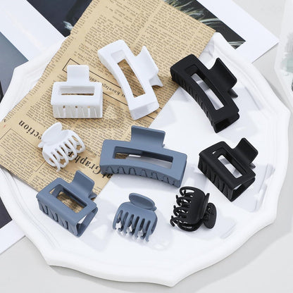 Haarspangen Set Damen 3 rechteckige 3 quadratische 3 kleine