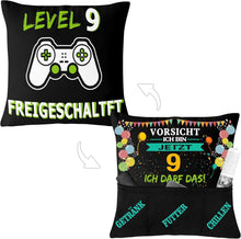 Gaming Kissenbezug Geschenk Junge 9 Jahre Gamer Deko Zocker Jungs