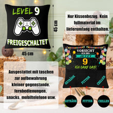 Gaming Kissenbezug Geschenk Junge 9 Jahre Gamer Deko Zocker