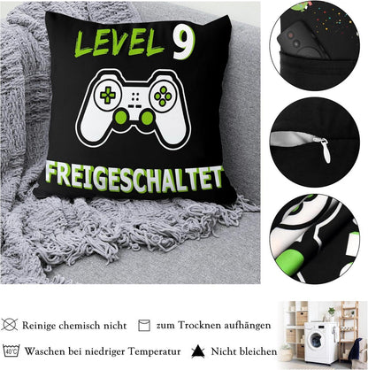 Gaming Kissenbezug Geschenk Junge 9 Jahre Gamer Deko Zocker Jungs
