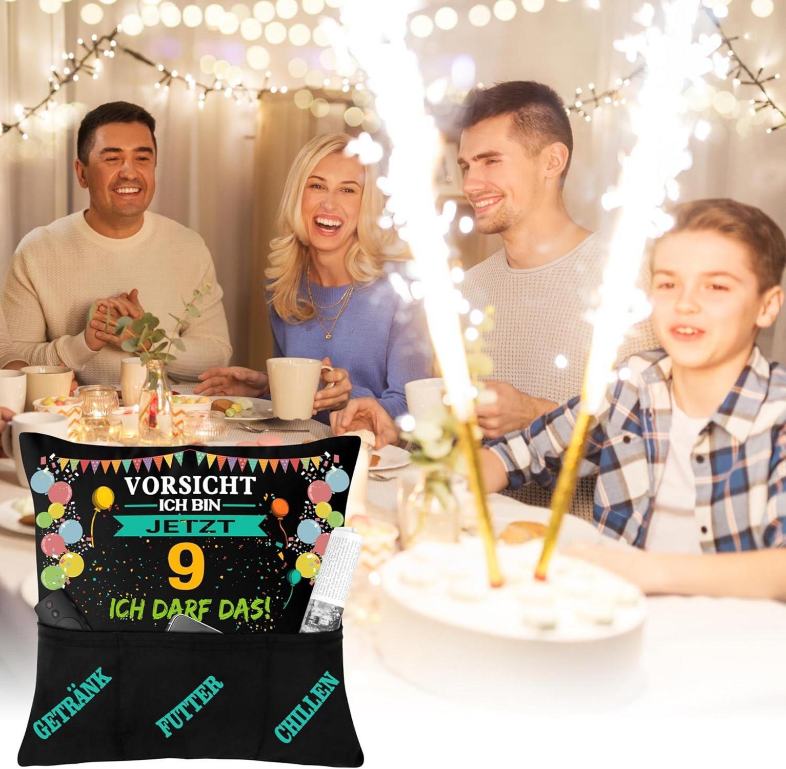 Gaming Kissenbezug für Geschenk Junge 9 Jahre Gamer Geburtstag Deko
