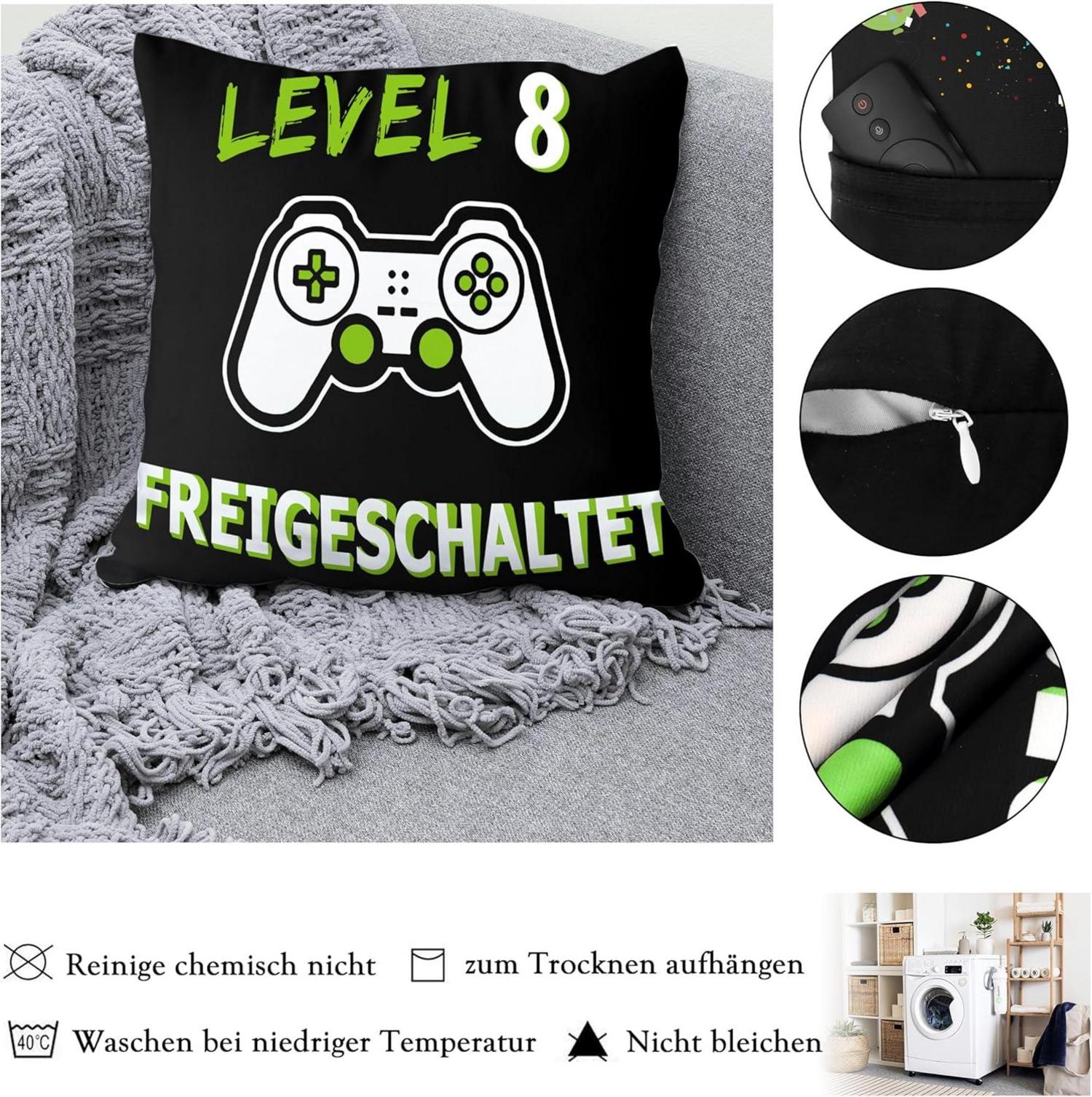 Kissenbezug Gamer 8 Jahre Junge Geschenkideen Zocker Jungs