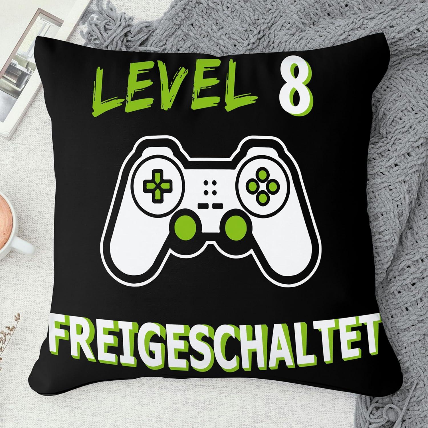 Gaming Kissenbezug 45x45 Geschenk Junge 8 Jahre Zocker Jungs Gamer-Spielzeug