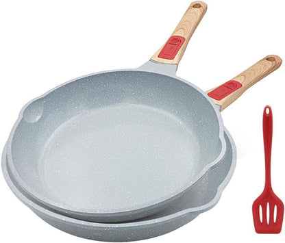 Keramikpfannen Set mit abnehmbarem Griff und Keramikbeschichtung