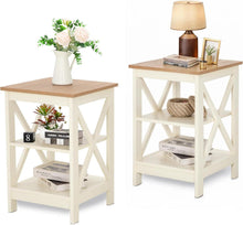 Set Beistelltische Moderne Nachttisch 3 Ebenen mit Stauraum