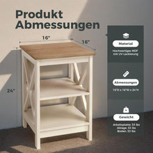 Set Beistelltische Moderne Nachttisch 3 Ebenen mit Stauraum