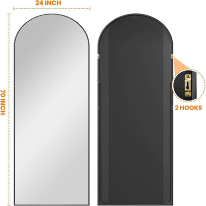 Ganzkörperspiegel 175x60cm – Stand- & Wandspiegel Schwarz