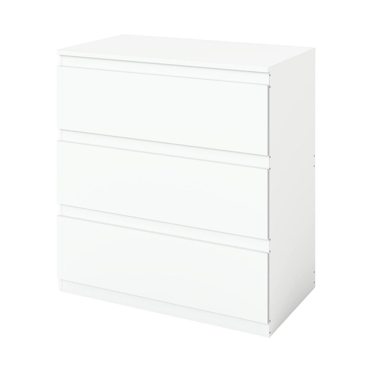 Weißer Kommodenschrank 70cm mit 3 Schubladen