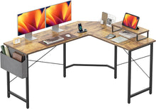 Gaming Schreibtisch L-Form mit Monitorständer, 150x120cm