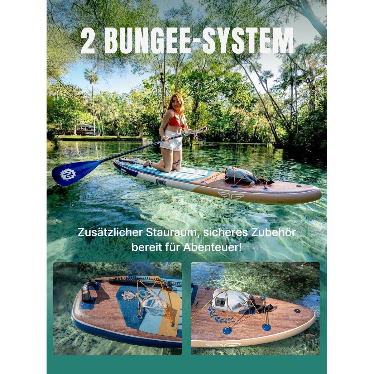 Stand Up Paddling Board XL für Familien mit Balanceflügel