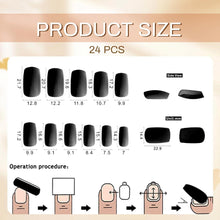 24 Stück Reinweiß Press on Nails Extra Kurz Natürlich