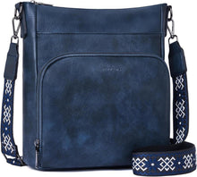 Umhängetasche Damen Veganes Leder Crossbody Schultertasche Galeriefach