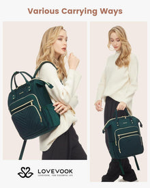 Rucksack Damen 15,6 Zoll Laptop Schulrucksack Wasserdicht