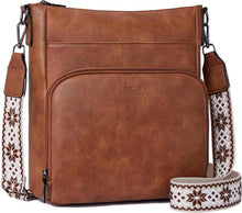 Moderne Roulens Umhängetasche - Veganes Leder, Crossbody, Damen