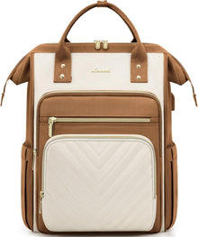 Eleganter Damenrucksack mit Laptopfach, wasserdicht