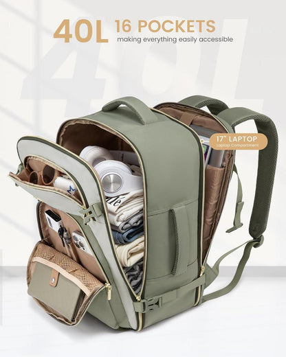 Handgepäck Rucksack 40L Wasserdicht Laptop Reiserucksack Travel