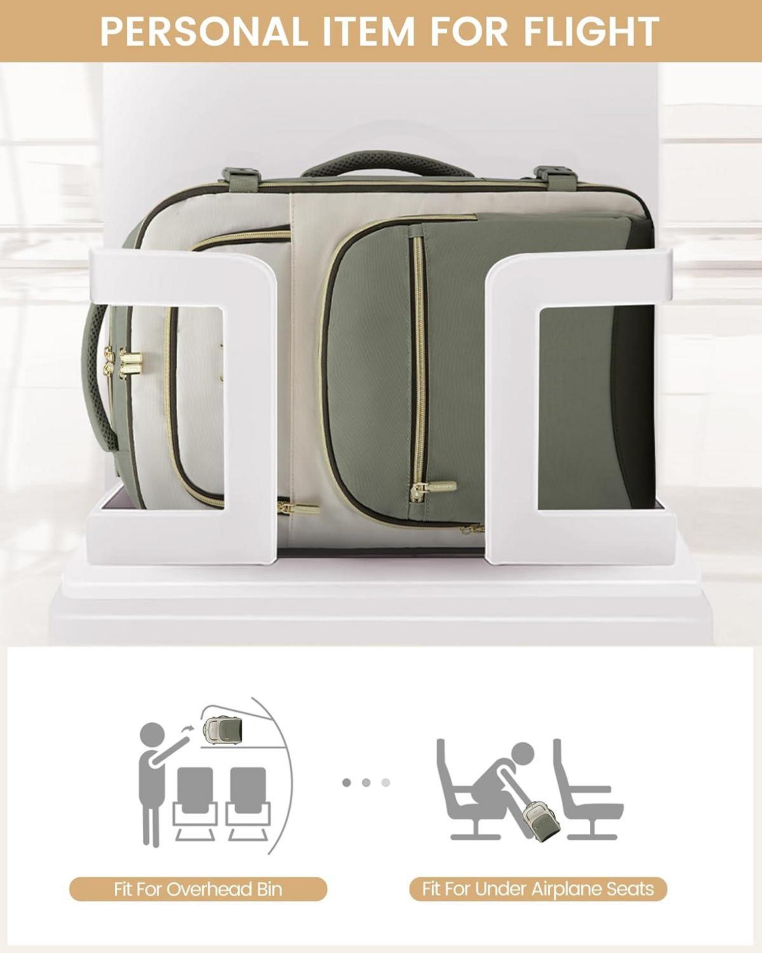 Handgepäck Rucksack 40L wasserdicht Laptop Reise Backpack 17 Zoll - Damen Herren