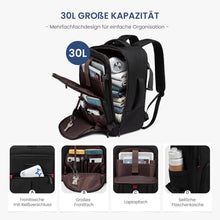 Handgepäck Rucksack Flugzeug Laptopfach Business Schwarz