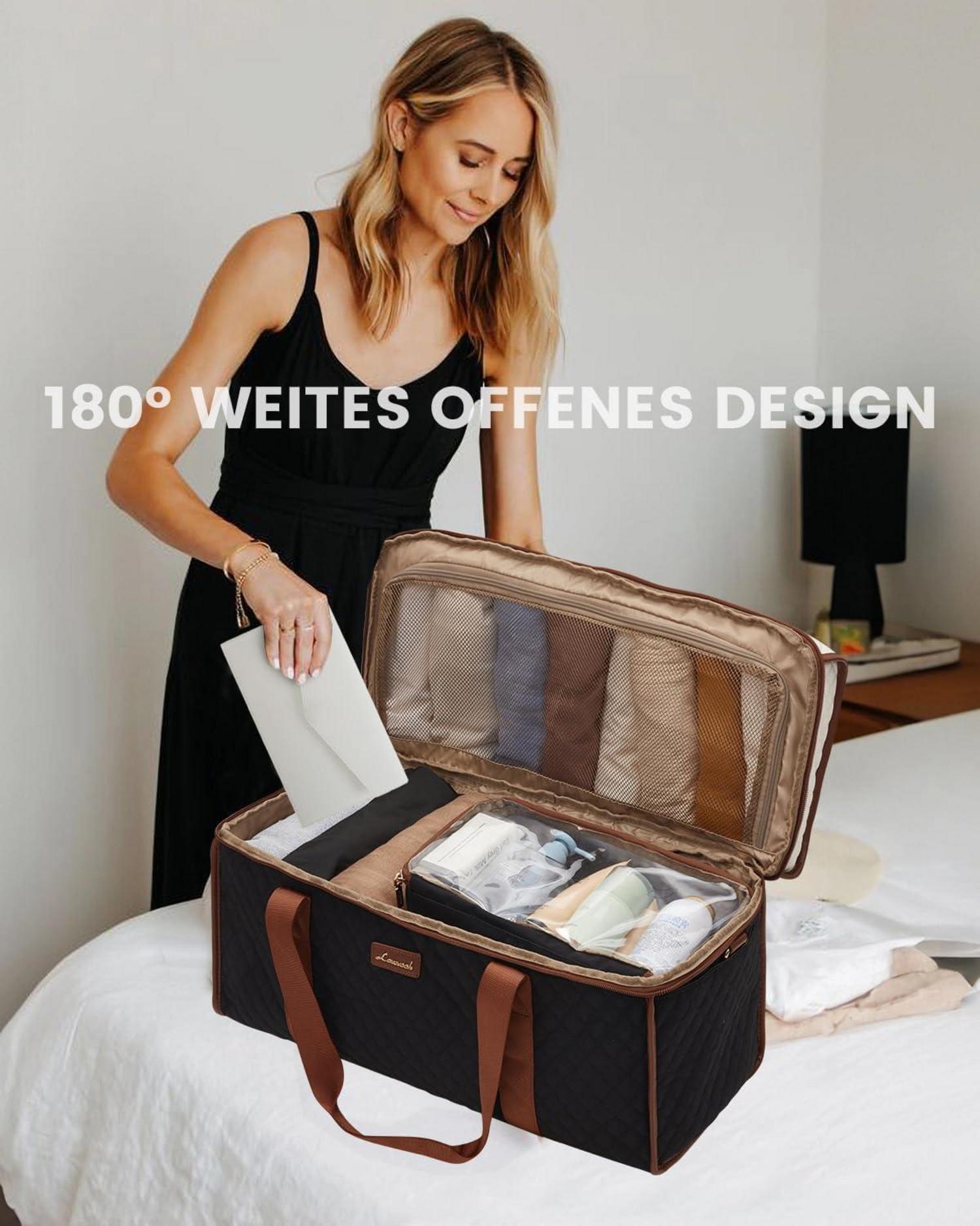Große Reisetasche Damen Weekender Handgepäck wasserfest Duffle Bag