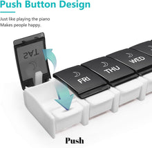 Tablettenbox 7 Tage Pillendose 14 Fächer morgens abends