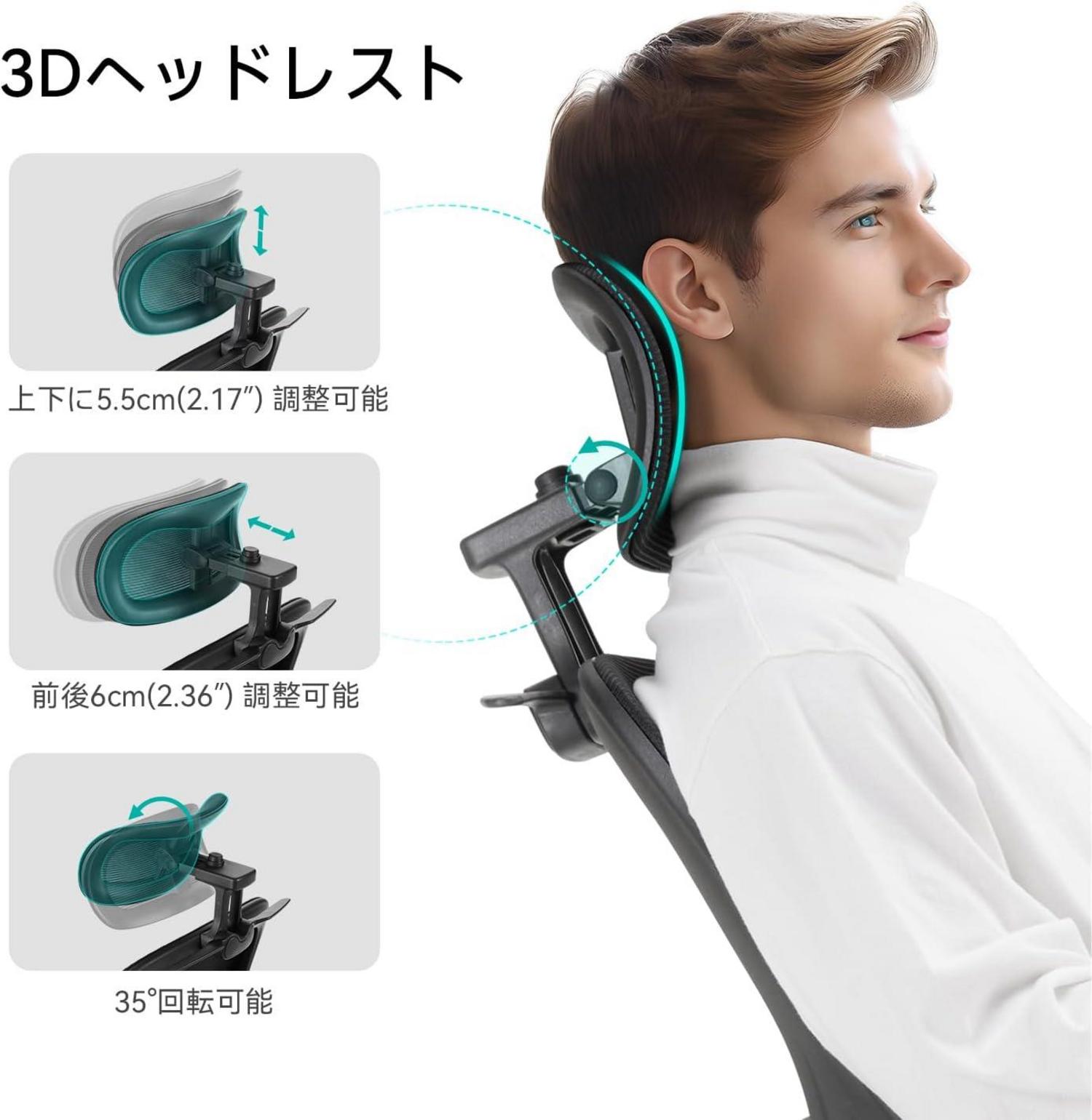 Ergonomischer Bürostuhl N56 mit dynamischer Lendenstütze und dickem