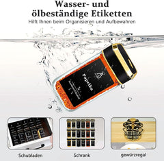 Gewürzstreuer Set mit Edel Schwarzgold