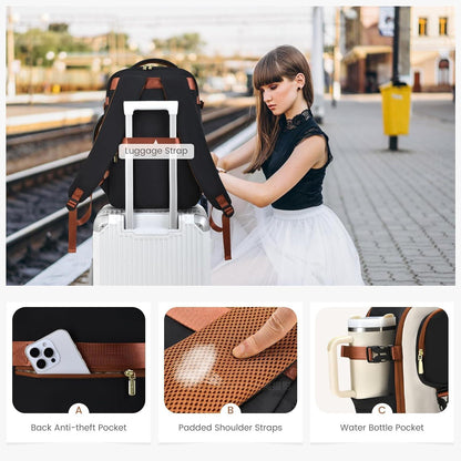 Reiserucksack Damen Herren Handgepäcktasche 17.3 Zoll Laptop 40L