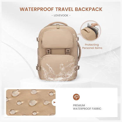 Handgepäck Rucksack 40L Damen 17.3 Zoll Laptop Wasserdicht Duffle Bag