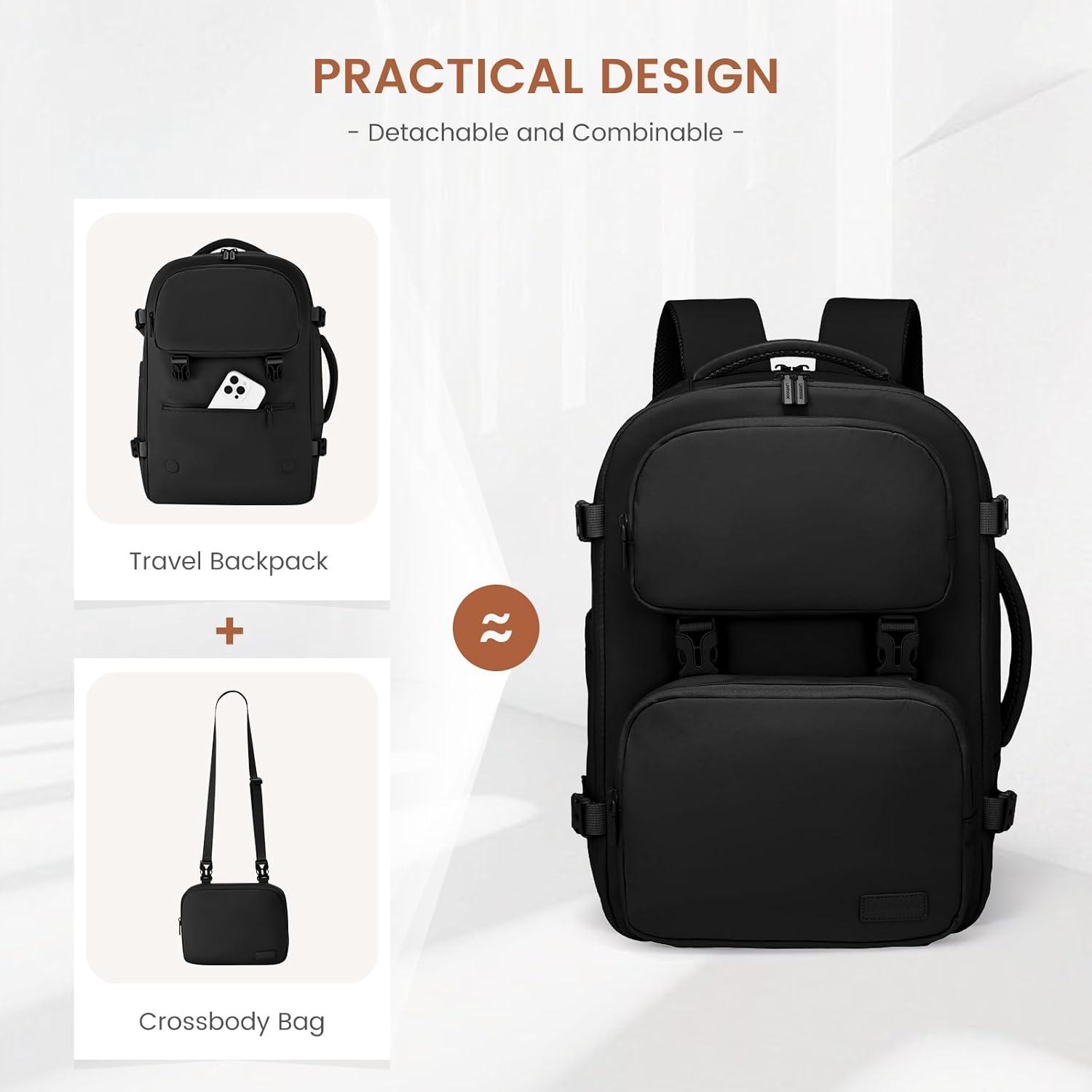 Handgepäck Rucksack 40L Laptop Reiserucksack Damen Herren