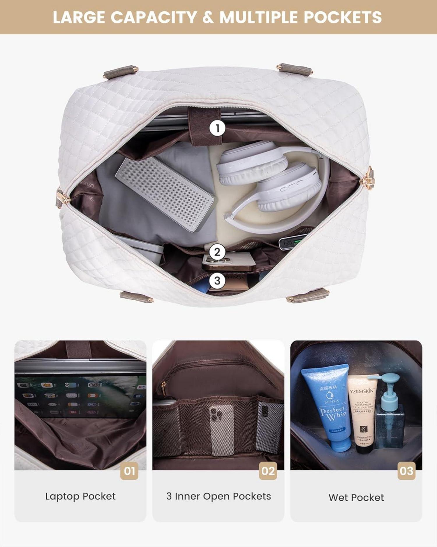 Vielseitige Reisetasche Weekender mit Schuhfach & Packing Cubes