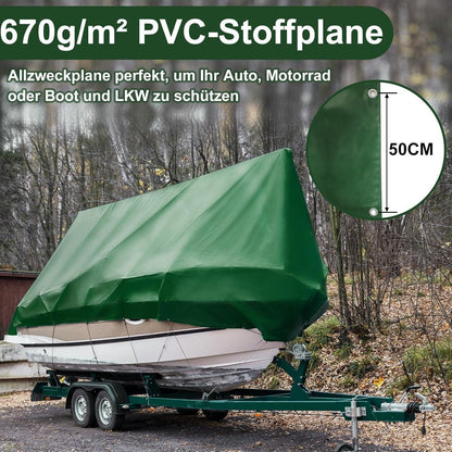 LKW Abdeckplane 4x6m | Premium PVC Plane mit Ösen – Wasserdicht & Reißfest