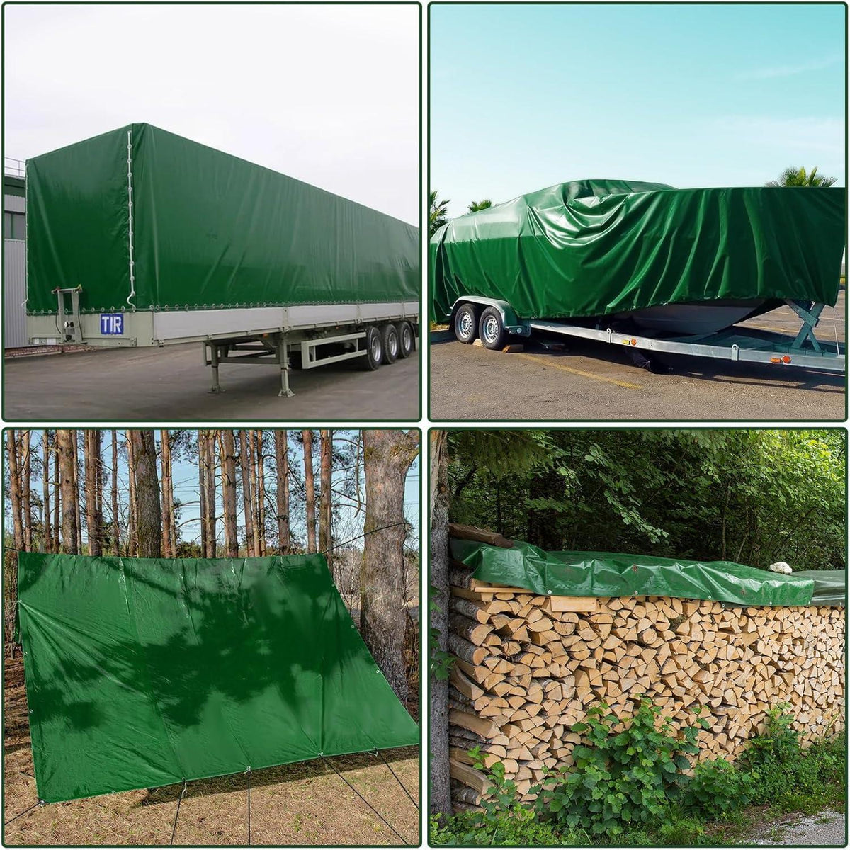 LKW Abdeckplane 4x6m | Premium PVC Plane mit Ösen – Wasserdicht & Reißfest
