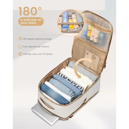 Handgepäck Rucksack 40L - Reiserucksack Damen Herren 17 Zoll