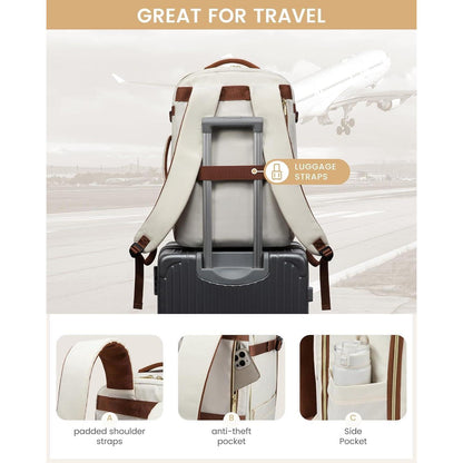 Handgepäck Rucksack 40L - Reiserucksack Damen Herren 17 Zoll