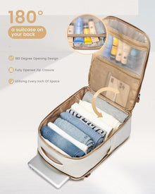 Handgepäck Rucksack 40L - Reiserucksack Damen Herren 17 Zoll