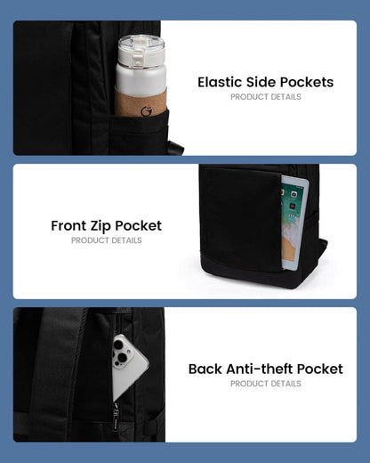 Herren Business Rucksack 15.6 Zoll Laptop Wasserdicht Reise Uni Büro