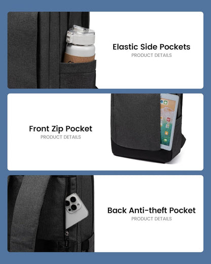 Herren Laptop Rucksack 15.6 Zoll Business Wasserdicht Reise Uni Büro