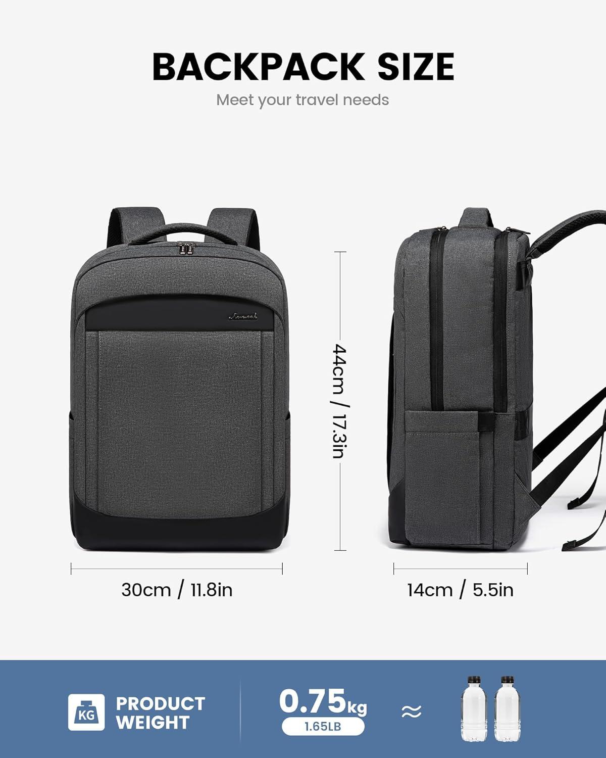 LOVEVOOK Laptop Rucksack Herren 15.6 Zoll Business Arbeitstasche Wasserdicht Uni