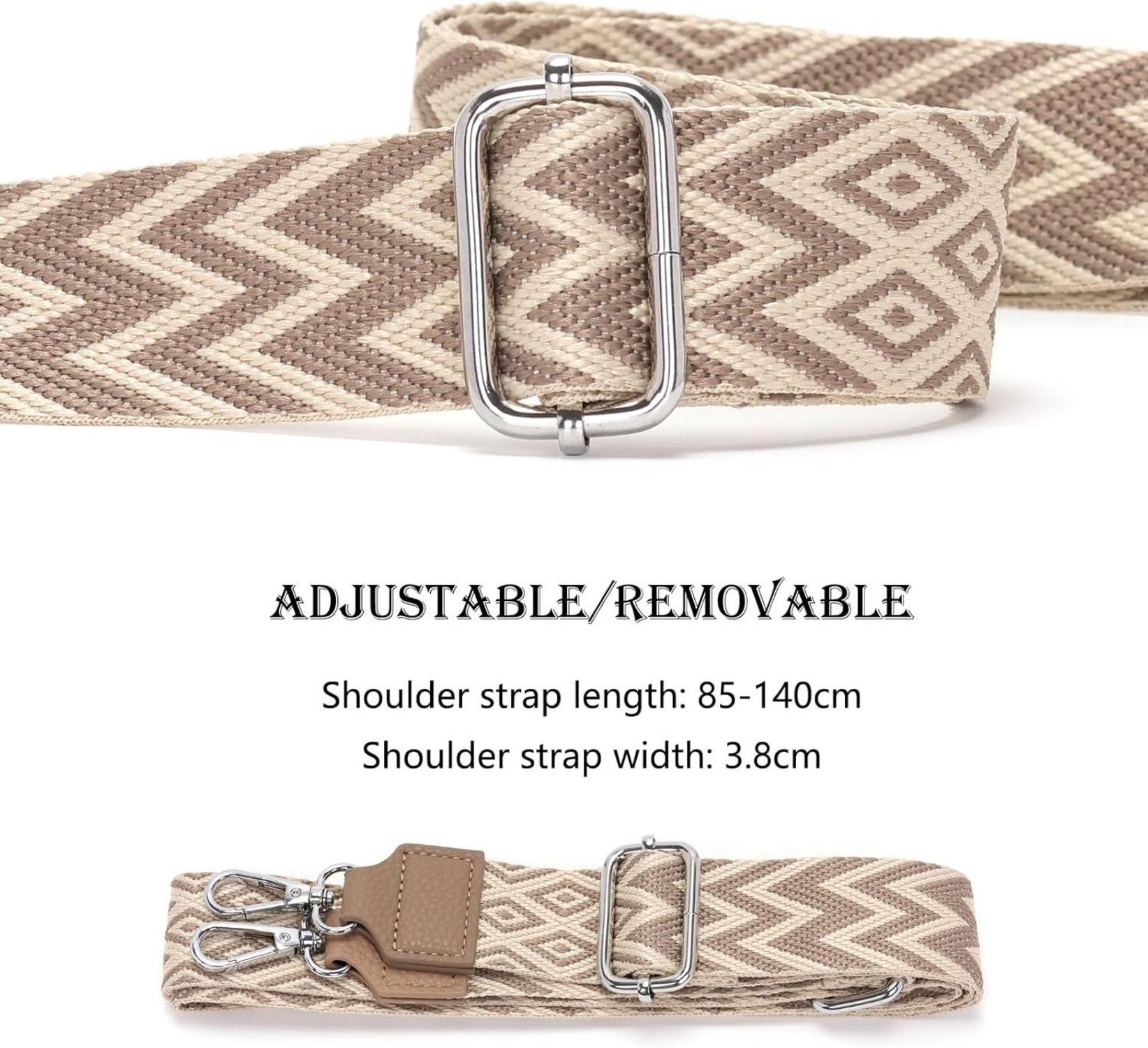 Damen Handtasche Crossbody Umhängetasche Groß Vegan Leder Khaki