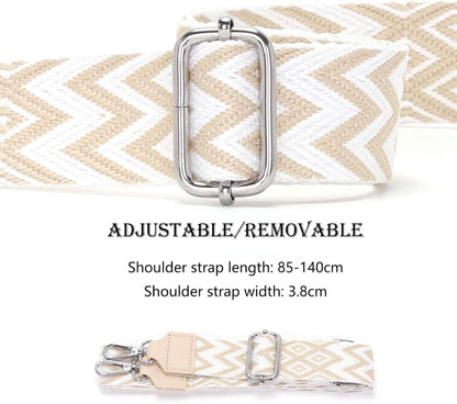 Damen Handtasche Mittelgroß Umhängetasche Vegan Leder Crossbody Beige