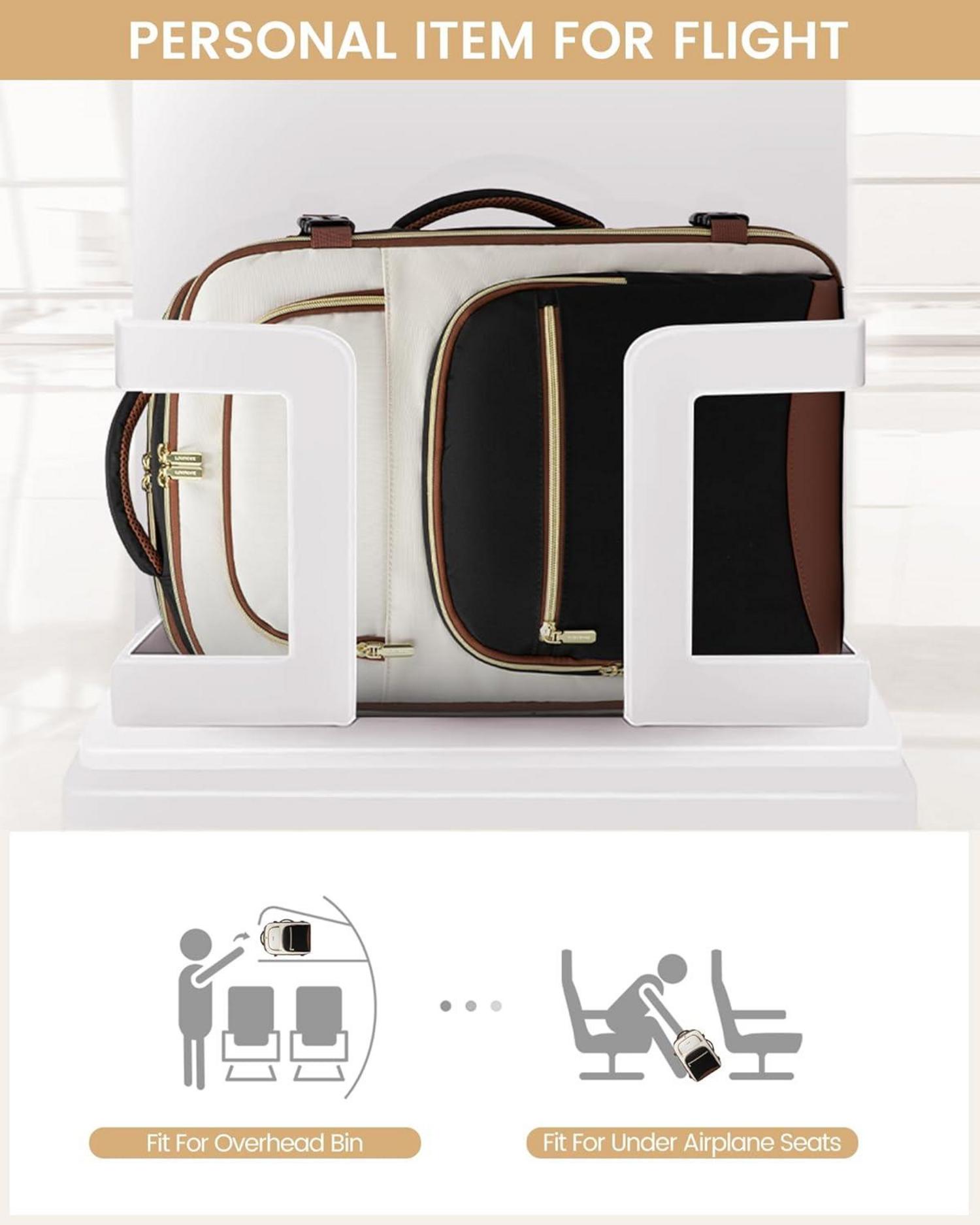 Handgepäck Rucksack 40L Reiserucksack Damen Herren 17 Zoll Laptop Travel Backpack