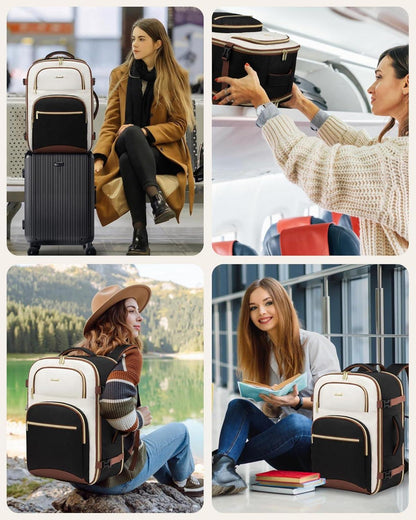 Handgepäck Rucksack 40L Damen Herren 17 Zoll Laptop Reise Backpack