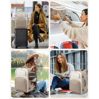 Handgepäck Rucksack 40L Damen Herren 17 Zoll Travel Backpack