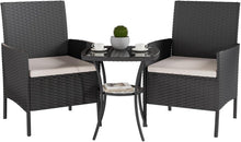 Gartenmöbel-Set 3-Teilige Lounge Balkonmöbel mit Gartentisch und