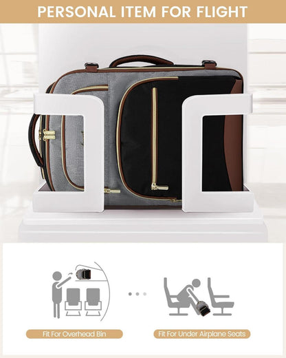 Handgepäck Rucksack 40L, Flugzeugtauglich, wasserdicht, 17 Zoll, Damen Herren