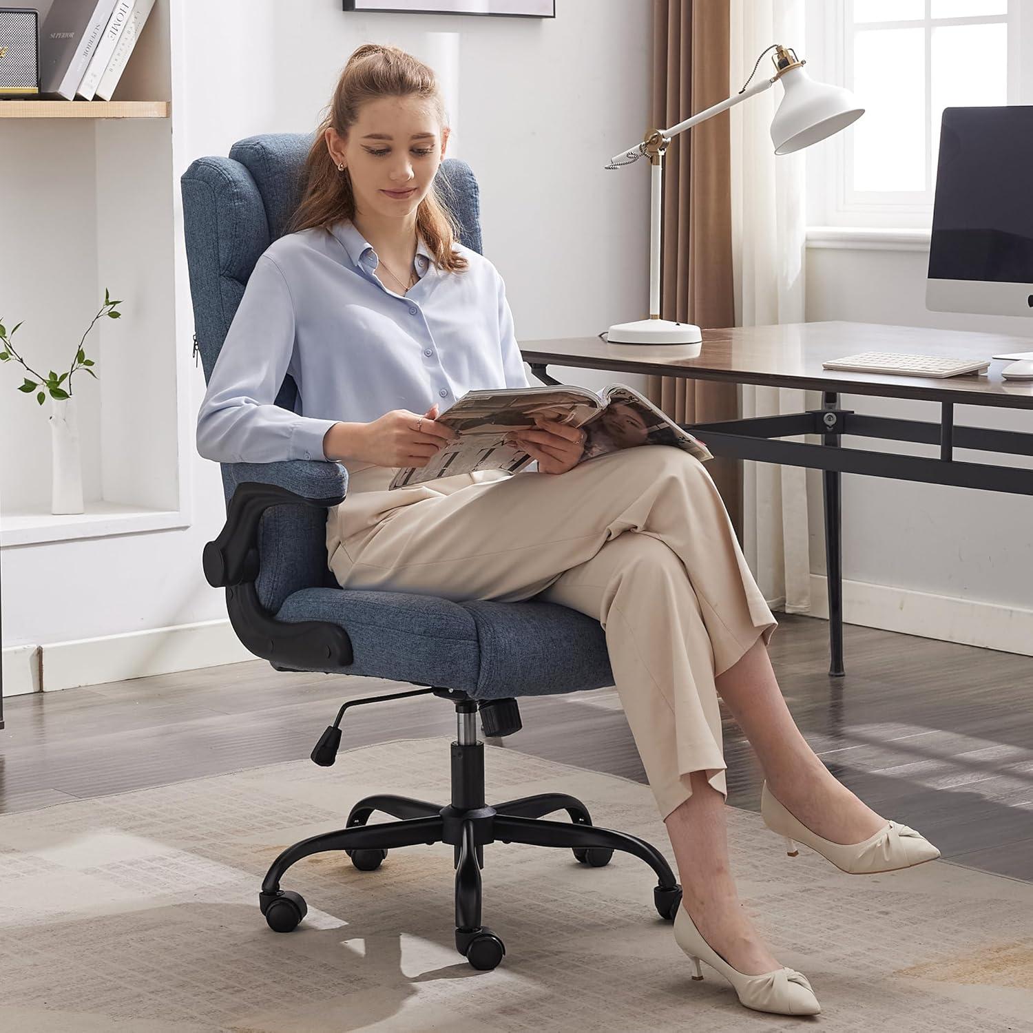 Ergonomischer Bürostuhl Blau 150KG