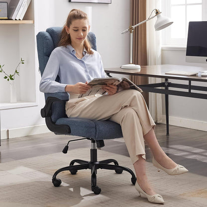 Ergonomischer Bürostuhl Blau 150KG
