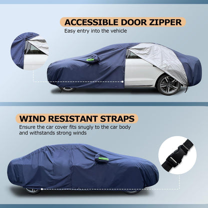 Autoabdeckplane Vollgarage für Audi A4 2010-2024