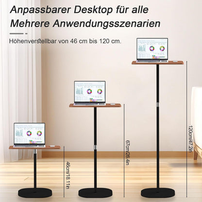 Stehpult Höhenverstellbar Computertisch 46-120 cm Schwarz