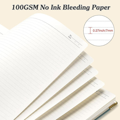 A4 Liniertes Notizbuch mit Hardcover – 300 Seiten